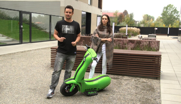 Hulajnoga, dron i druk 3D