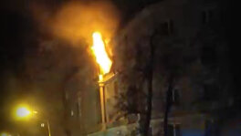Pożar mieszkania w Krakowie